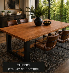 Custom Dining Room, Living Room or Kitchen Tables