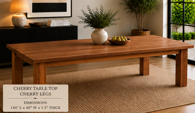 Custom Dining Room, Living Room or Kitchen Tables