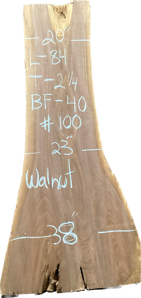 Walnut Slabs 8/4- 1-100