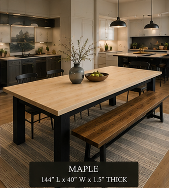 Custom Dining Room, Living Room or Kitchen Tables