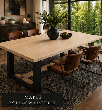 Custom Dining Room, Living Room or Kitchen Tables