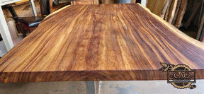 Stunning Parota Live-Edge Tabletop - 76" x 51"