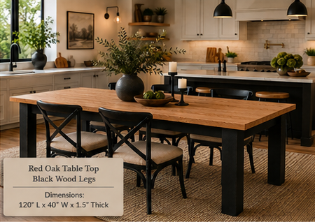 Custom Dining Room, Living Room or Kitchen Tables