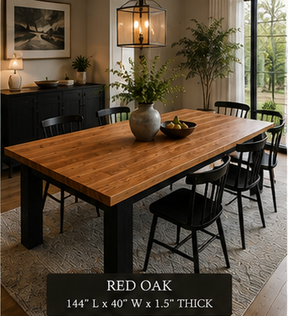 Custom Dining Room, Living Room or Kitchen Tables