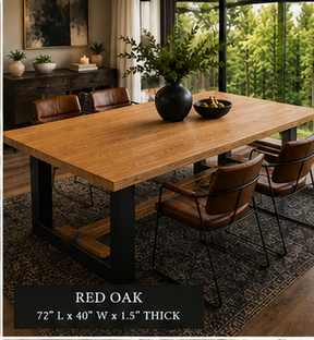 Custom Dining Room, Living Room or Kitchen Tables