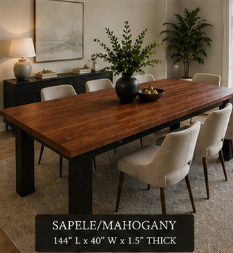 Custom Dining Room, Living Room or Kitchen Tables