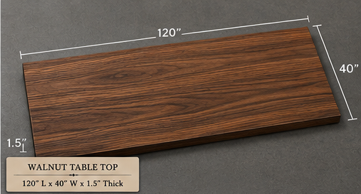 Custom Dining Room, Living Room or Kitchen Tables