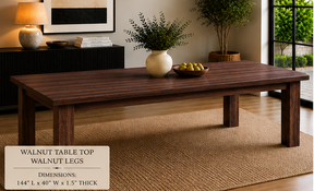Custom Dining Room, Living Room or Kitchen Tables
