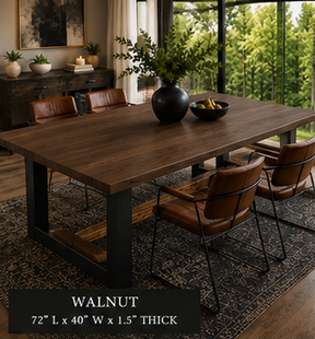 Custom Dining Room, Living Room or Kitchen Tables