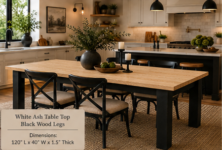 Custom Dining Room, Living Room or Kitchen Tables