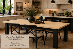 Custom Dining Room, Living Room or Kitchen Tables